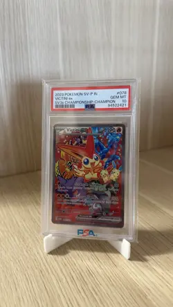 Pokemon Victini EX Battle Winner Promo 078/SV-P PSA 10 Championship SV3s IN SAR - Image 8