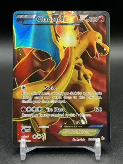 CHARIZARD EX 100/106 FULL ART HOLO, POKEMON 2014 XY FLASHFIRE LP+ - Image 1