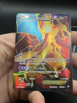 CHARIZARD EX 100/106 FULL ART HOLO, POKEMON 2014 XY FLASHFIRE LP+ - Image 6