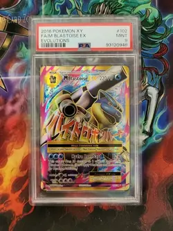 PSA 9 MINT M Blastoise EX 102/108 XY Evolutions Ultra Rare Holo Pokémon TCG 2016 - Image 3