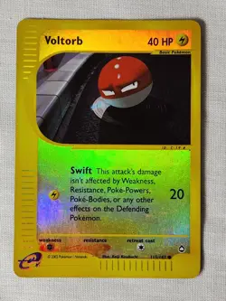 Played Voltorb - Reverse Holo 115 Aquapolis Pokemon TCG - Image 4