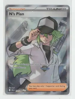 N's Plan 163/086 Ultra Rare Pokémon Black Bolt English NM/Mint - Image 1