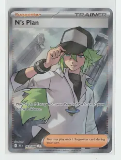 N's Plan 163/086 Ultra Rare Pokémon Black Bolt English NM/Mint - Image 5