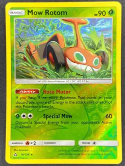 Pokémon Mow Rotom Reverse Holo 14/156 UPR Ultra Prism NM - Image 1