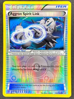 Pokémon Aggron Spirit Link Reverse Holo 123/160 PRC Primal Clash LP/NM - Image 1