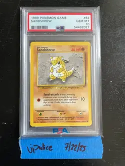 Sandshrew 062/102 Base Set Regular Pokemon – PSA 10 GEM MT - Image 3