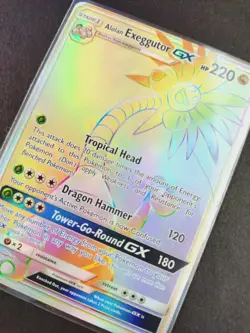 Pokemon - Alolan Exeggutor GX (Secret) - 118/111 - Crimson Invasion - Holo NM - Image 3