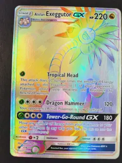 Pokemon - Alolan Exeggutor GX (Secret) - 118/111 - Crimson Invasion - Holo NM - Image 4