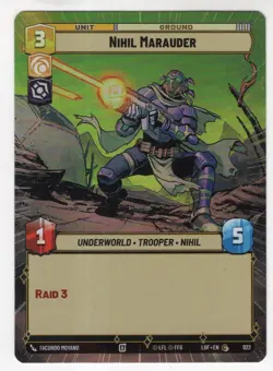 Star Wars Unlimited LotF Hyperspace Foil Card LOF922 Nihil Marauder - Image 1