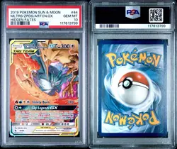 PSA 10 - 2019 Pokemon Sun & Moon Hidden Fates Moltres Zapdos Articuno GX 44/68 - Image 6