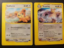 Pokemon Ursaring 110/144 & Teddiursa 109/144│Skyridge 2003│Non Holo│NM│EN│ - Image 1