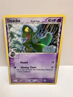 TREECKO 68/100 EX CRYSTAL GUARDIANS DELTA SPECIES POKEMON TCG REVERSE HOLO STAMP - Image 1