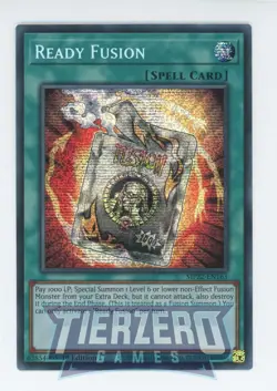 Yugioh MP22-EN163 Ready Fusion Prismatic Secret Rare 1st Edition Near Mint - Image 1