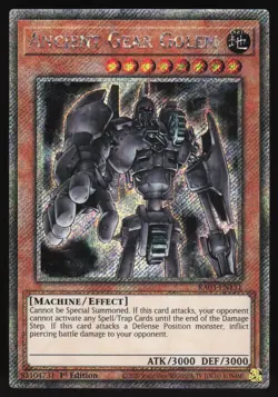 Ancient Gear Golem - RA03-EN151 - Platinum Secret Rare - Yugioh - Image 2