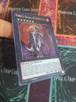 Yu-Gi-Oh! Number 24: Dragulas the Vampiric Dragon DRL3-EN022 Secret 1st Ed NM - Image 6