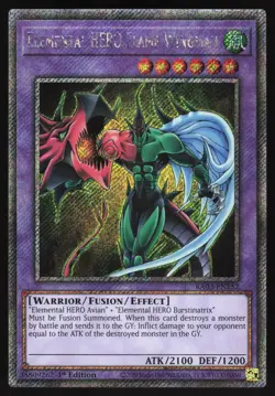 Elemental HERO Flame Wingman - RA03-EN152 - Platinum Secret Rare - Yugioh - Image 2
