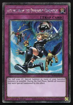 Return from the Different Dimension - RA03-EN140 - Platinum Secret Rare - Yugioh - Image 2