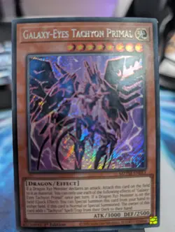 YuGiOh! Galaxy-Eyes Tachyon Primal MZTM-EN011 Secret Rare 1st Ed - Image 1