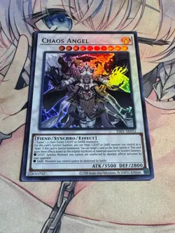 Yugioh Asian English ES01-AE032 Chaos Angel Ultra rare Near Mint - Image 9