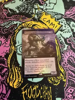 Leeching Sliver (Extended Art) - Secret Lair Drop Series (SLD) Foil MTG - Image 1