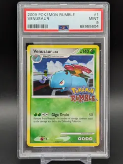 Pokemon Card Venusaur 1/16 Holo Foil Rumble Promo 2009 PSA 9 MINT - Image 1