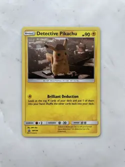 PokÃ©mon TCG Detective Pikachu 2019 SM Black Star Promo Holo Card SM194 - Image 1