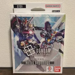 GUNDAM CARD GAME Starter Deck Bundle ST01 ST02 ST03 ST04 Bandai Namco English - Image 2