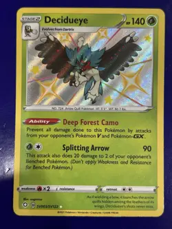 Decidueye SV003/SV122 Shining Fates: Shiny Vault Holo Pokemon TCG - Image 1