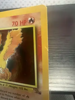 Pokemon TCG Moltres 12/62 Fossil Set Holo Rare Card Vintage WOTC 1999 MP - Image 11