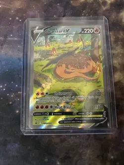 PokÃ©mon TCG Charizard v SWSH260 Holo Promo Card Black Star Promo, NM/M Condition - Image 1