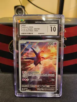 2024 Pokemon Surging Sparks Latios #203 Illustration Rare CGC GEM MINT 10 - Image 1