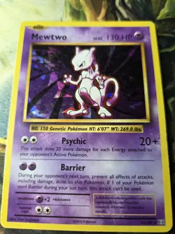 Pokemon TCG Mewtwo XY Evolutions 51/108 Cracked Ice Holo Rare Card  - Image 2