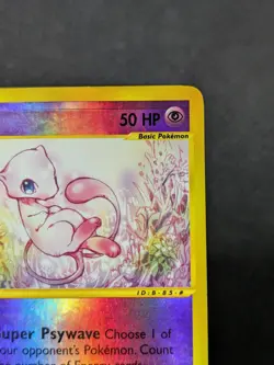 Mew 55/165 - Expedition Base Set Reverse Holo Rare Pokemon TCG MP Print Line - Image 7