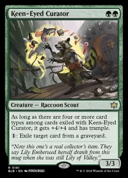 NM Keen-Eyed Curator, MTG, Bloomburrow, Magic the Gathering, 181 - Image 1