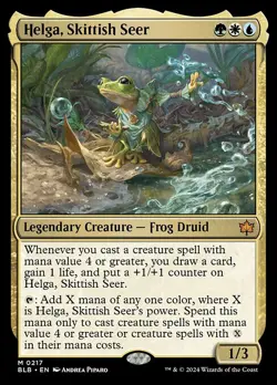 NM Helga, Skittish Seer, MTG, Bloomburrow, Magic the Gathering, 217 - Image 1