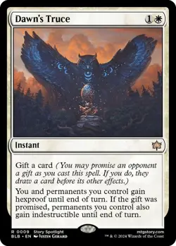 NM  Dawn's Truce, MTG, Bloomburrow, Magic the Gathering, 9 - Image 1