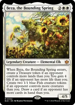 NM  Beza, the Bounding Spring, MTG, Bloomburrow, Magic the Gathering, 2 - Image 1