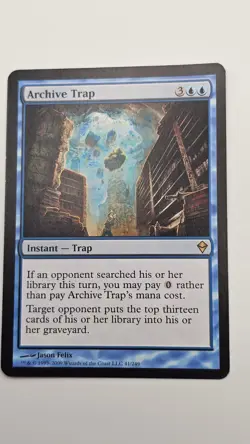 MP 1x Archive Trap - Zendikar - MTG - Image 1
