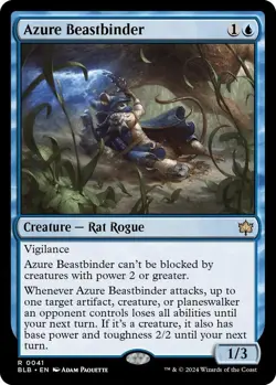 NM  Azure Beastbinder, MTG, Bloomburrow, Magic the Gathering, 41 - Image 1