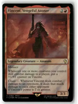 Vincent, Vengeful Atoner Commander: Final Fantasy Surge Foil MAGIC MTG NM  - Image 1
