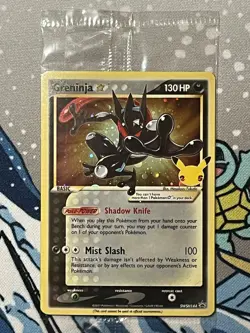 Sealed Greninja Gold Star SWSH144 Pokemon Celebrations Promo Card - Image 1