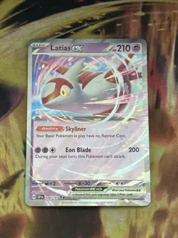 PokÃ©mon TCG Latias EX Surging Sparks Scarlet & Violet Double Rare Card 76/191 NM - Image 1