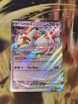 PokÃ©mon TCG Latias EX Surging Sparks Scarlet & Violet Double Rare Card 76/191 NM - Image 2