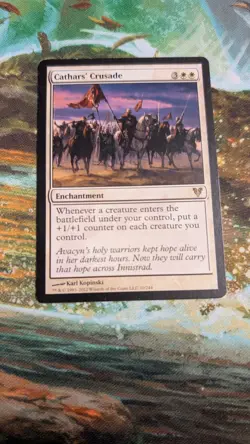 [1x] Cathars' Crusade Pl/Lp, English Avacyn Restored MTG Magic - Image 1