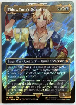 Tidus, Yuna's Guardian (Borderless) (Surge Foil) -Foil Near Mint MTG - Image 1