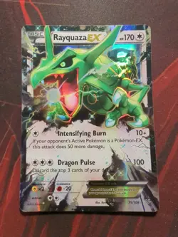 2015 Rayquaza EX 75/108 Roaring Skies XY Pokemon TCG Ultra Rare Holo Card (HP) - Image 1