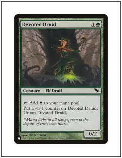 1x Devoted Druid, Mystery Booster 2, Magic MTG NM - Image 1