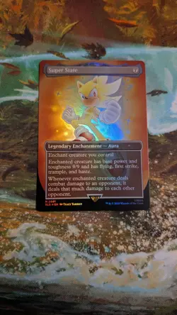 IN HAND - Super State âœ¨FOILâœ¨ Secret Lair x Sonic - NM Magic MTG - Image 1
