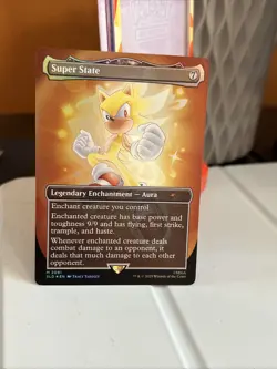 IN HAND - Super State âœ¨FOILâœ¨ Secret Lair x Sonic - NM Magic MTG - Image 1