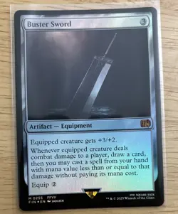 Buster Sword Final Fantasy Foil NM MTG - Image 1